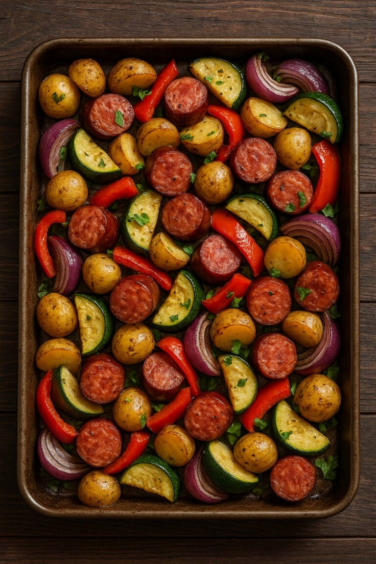 One-Pan Sausage and Veggies