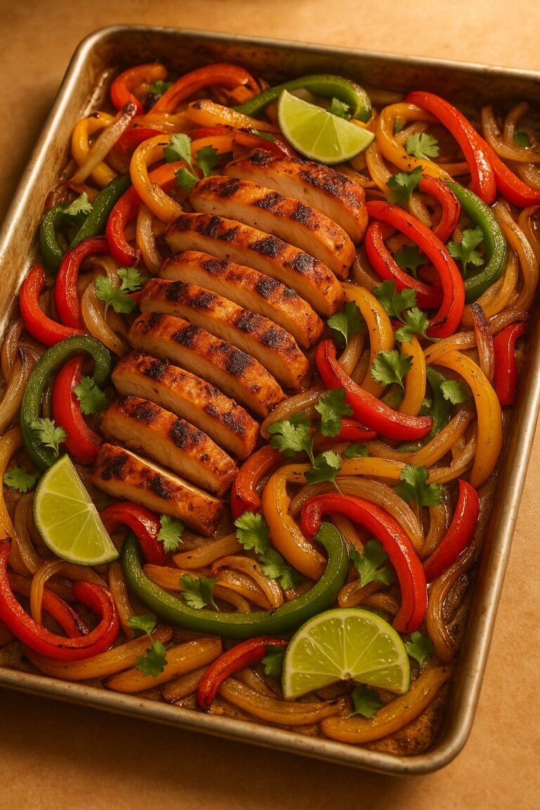 Sheet Pan Chicken Fajitas