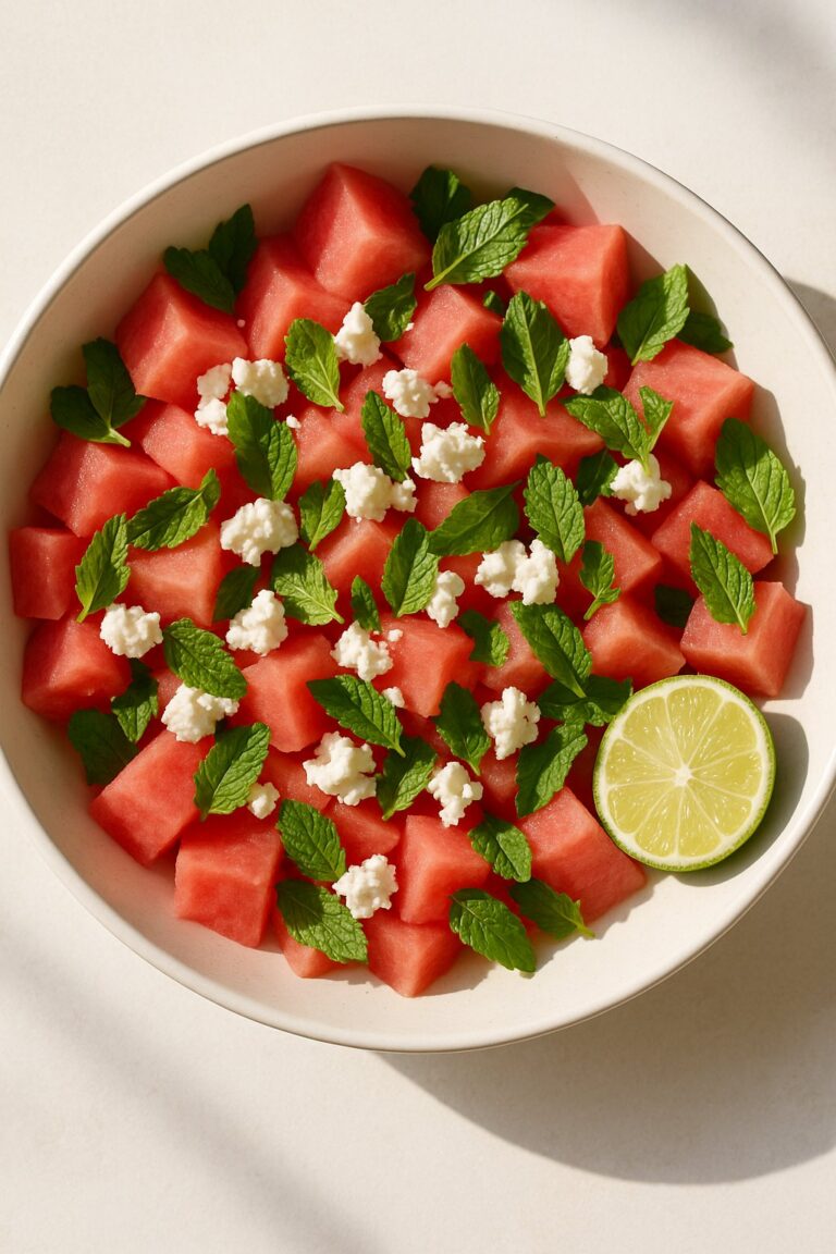 Watermelon Feta Salad with Mint